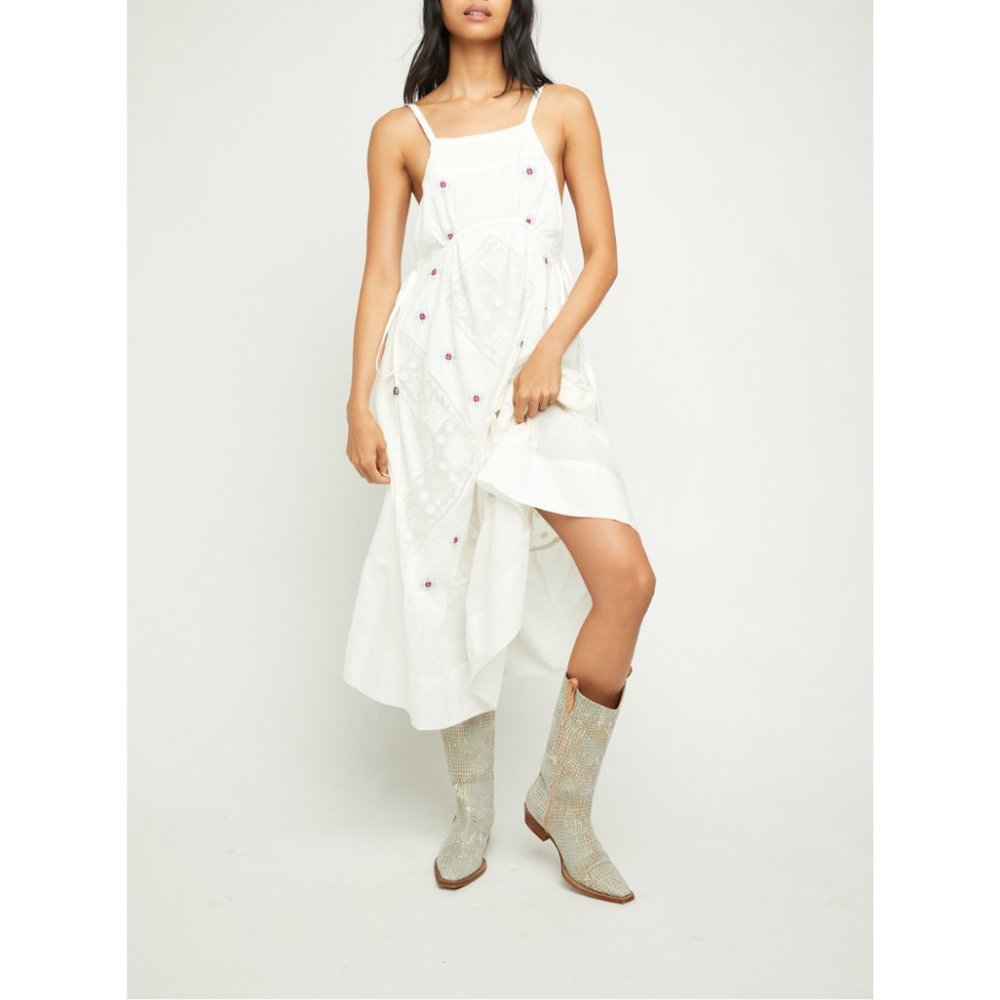 Ivory Dewdrop Midi Dress {Free People} - Picture 4 of 6